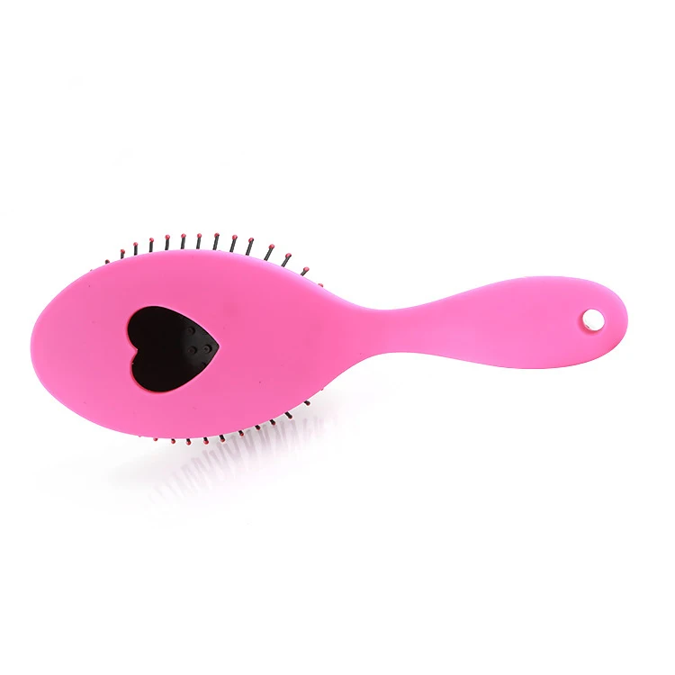 

2021 New Unique Heart-shaped Professional Pink Smooth Magic Brush Extension Salon Care Hair Brush