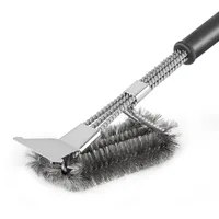 

BBQ Grill Brush and Scraper Clean Grill Brush,Stainless Steel Barbecue Brush Cleaner