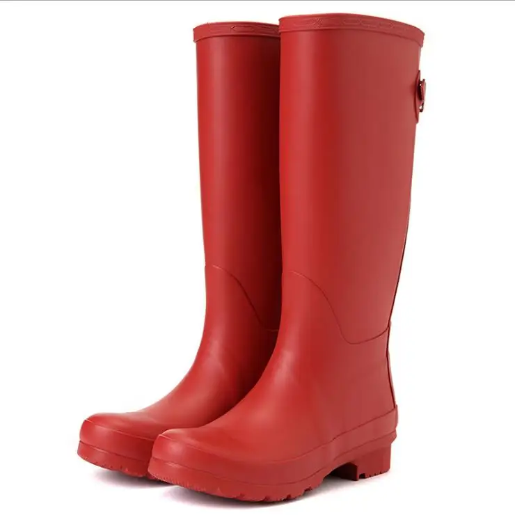

Good Quality Fashion Design Lady Wellinton Boots Women Rubber Rain Boot For Wholesale, Red, black, blue, green,custom