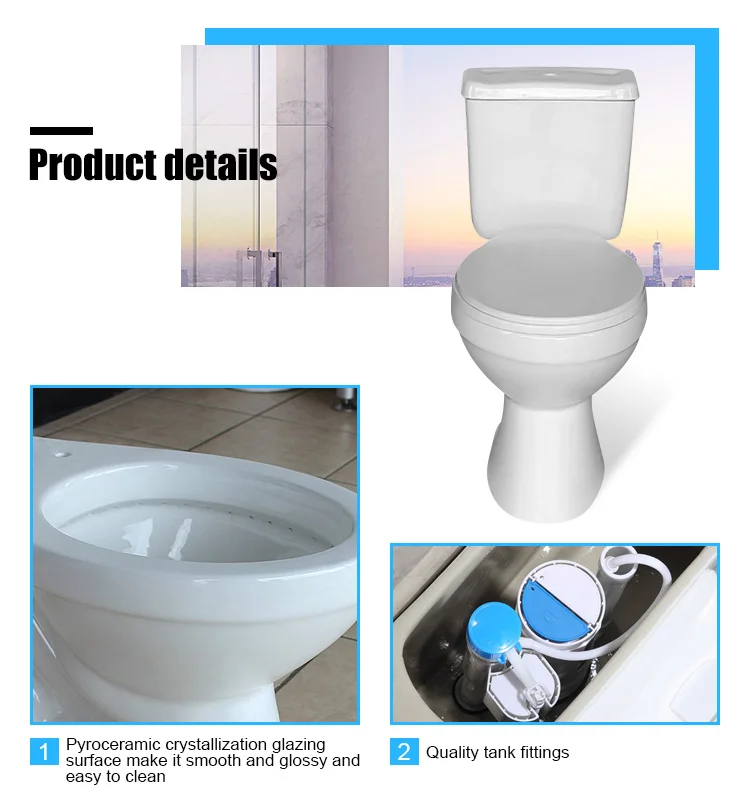 Bathroom Ceramic Two Piece Toilet Equipment - Buy Toilet Equipment,Two ...