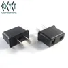 2 pin round pin european plug 2 Round To Flat Pin EU Plug Adaptor 9621 6A 125/250V AC Power Supply Socket