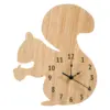 Customized Animal Shape Bamboo Wood Wall Clock