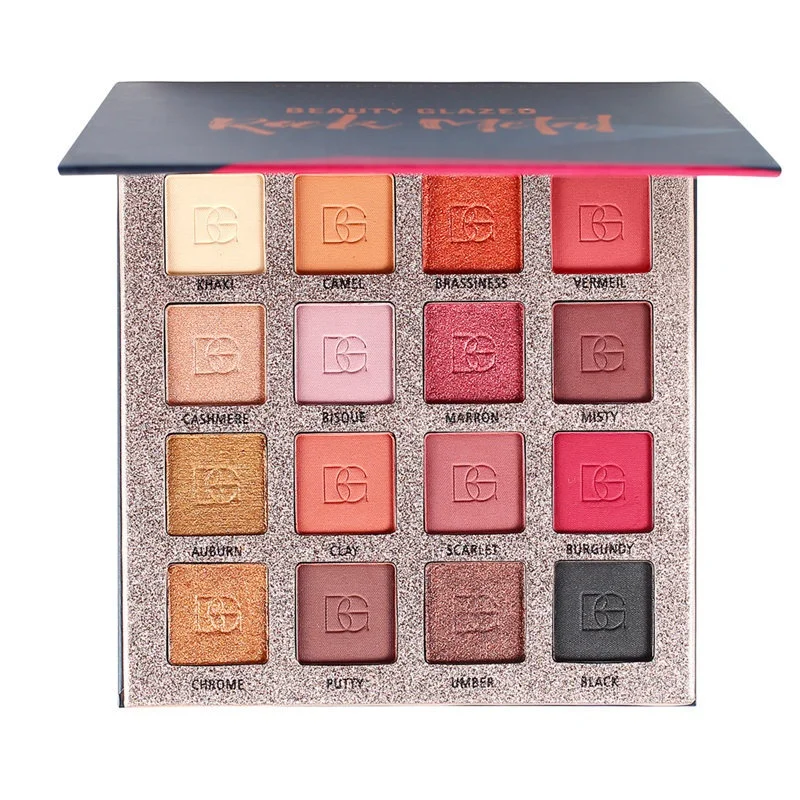 

Beauty Glazed 16Color Eye shadow Makeup Glitter Shimmer Eyeshadow Palette