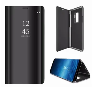 Mirror Flip Leather Phone Case Samsung Note & Series