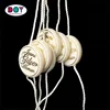 Custom Gold Foil 3D Embossed Name Logo Swing Labels Plastic Hang Tags Seal Strings for Apparels
