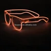 led glass china sunglass manufacturers EL wire sunglass 2018 new year party eyewear