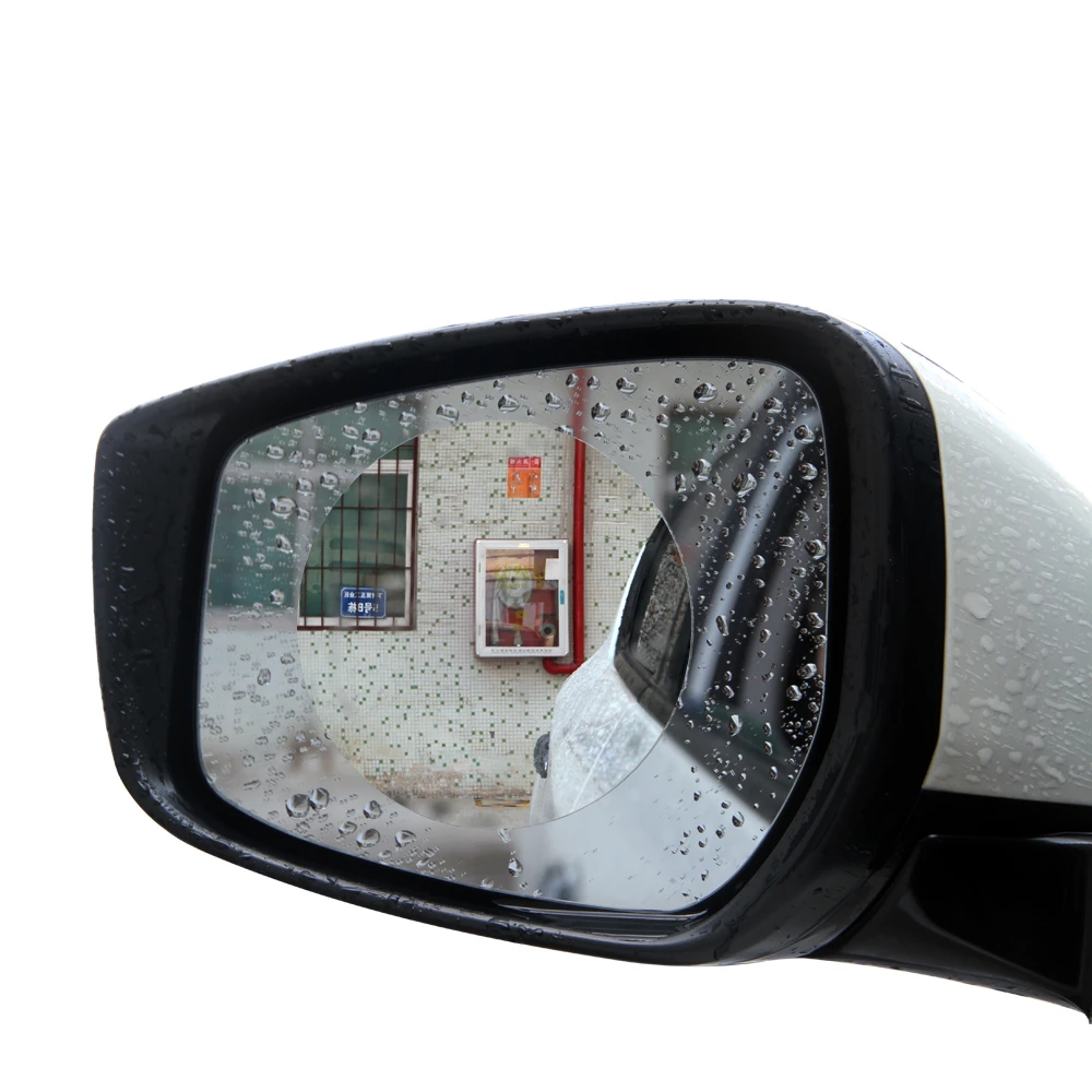 2pcs Rainproof Roll Material for Car Rearview Mirror Film Sticker Anti-fog 9.5cm Diameter Protective Film