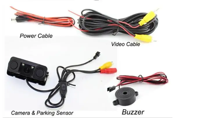 car reversing camera parking sensor with radar camera three in one