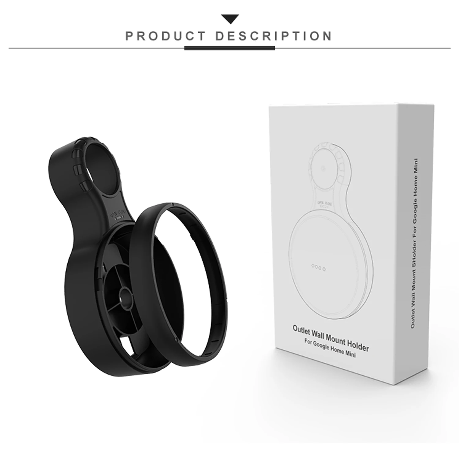 Outlet Wall Mount Holder for Google Home Mini, A Space-Saving Accessories for Google Home Mini Voice Assistant - ANKUX.COM