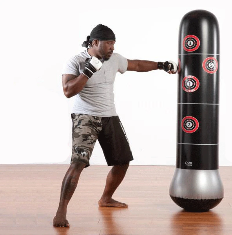 Worldwide Free Shipping 1.5M Boxing Punching Bag Inflatable Free-Stand TumblerRelief Bounce Back Sandbag with Air Pump