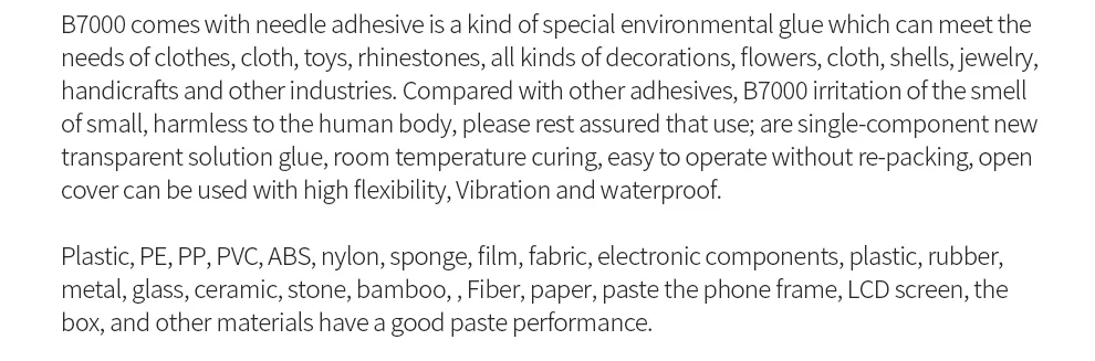 BEST Sale Factory B-7000 Industrial Adhesive Jewelry Craft Rhinestone And Nail Gel Diy Phone Frame Fix Screen Glass Glue Stick