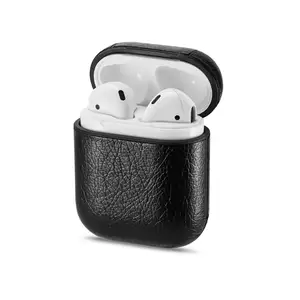 Shockproof PU Leather Earphone Case Apple AirPods Carabiner