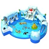Ice N Snow World Giant Backyard Inflatable Water Slide Pools Parks Kids Adult Water Theme Amusement Park Equipment With Pool