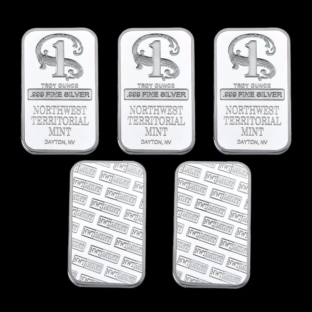 Wr Quality Silver Plated Metal Bar Northwest Territorial Art Crafts