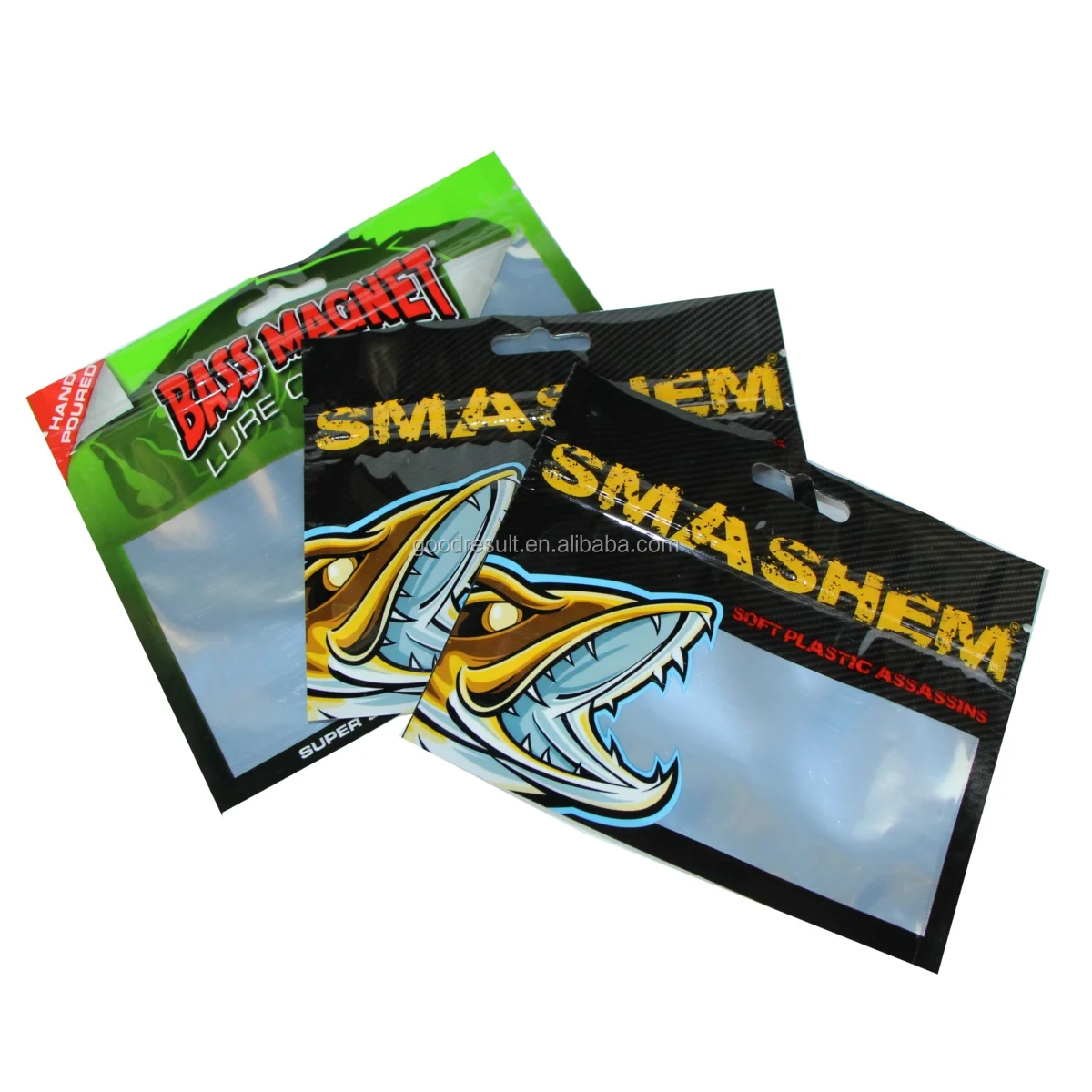 Custom Printed Mylar Clear Front And Foil Back Bags With Ziplock For