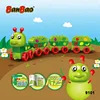 BanBao 9101 Caterpillar Fruits Map DIY Big Blocks Educational Plastic Building Bricks Toys for 18+ Children Kids ABS EN71 Passed