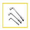 Matt Surface L Type Wheel Nut Socket Wrench With Crowbar