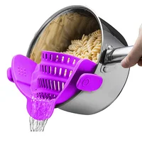 

Hot Sales Kitchen gadgets,Snap 'N Strain Strainer, Clip On Silicone Colander, Fits all Pots and Bowls