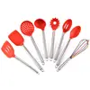 Hot New Products for 2018 China Supplier Wholesale Promotional Silicone Kitchen Utensils Stainless Steel Kitchen Utensils