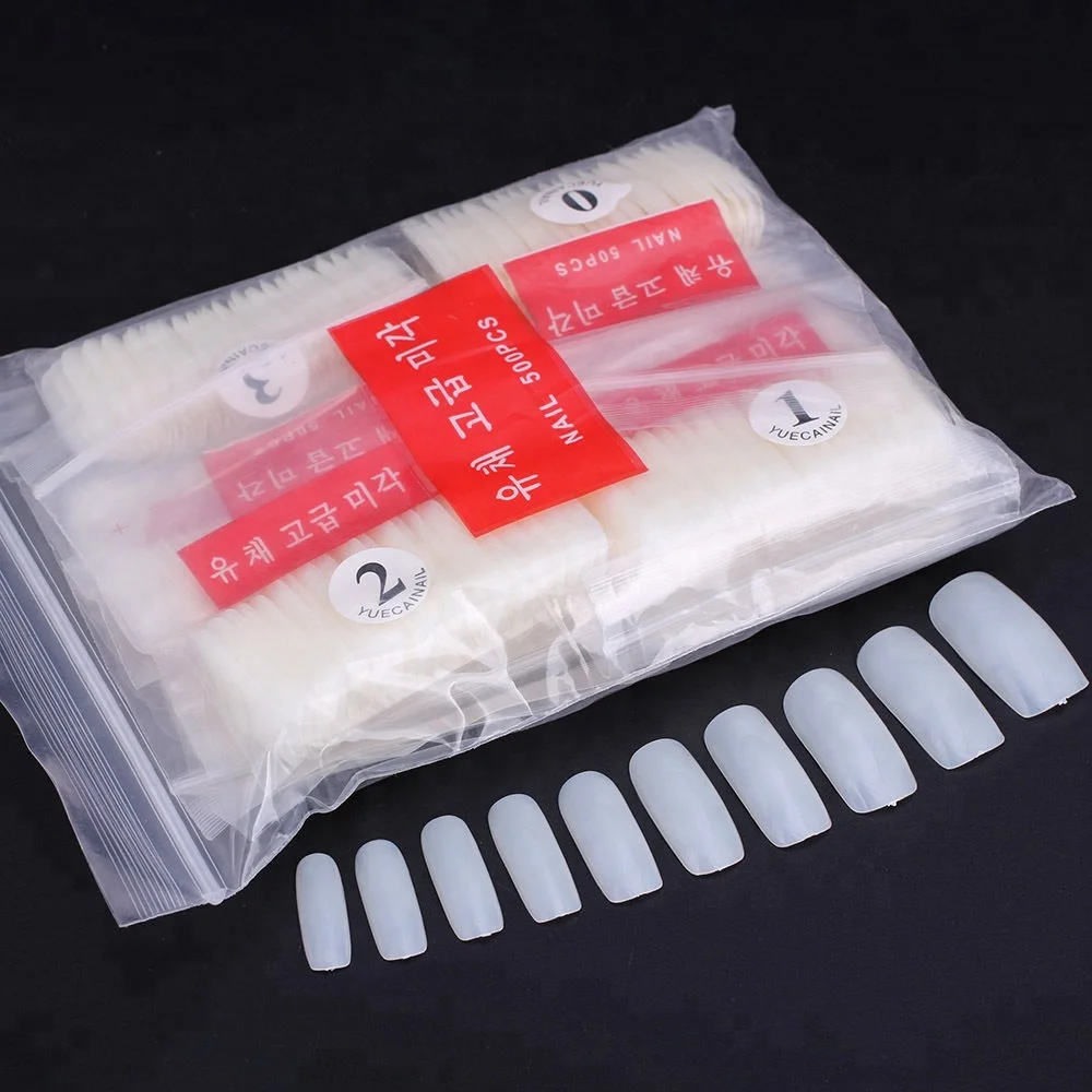 

500pcs Natural White Clear French/ Full /Half Acrylic UV Gel False Nail Art Tips FT039