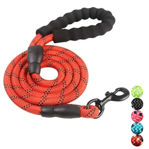2019 Large Mountain Climbing Running Tracking Reflective Soft Handle Nylon Rope Pet Dog Leash