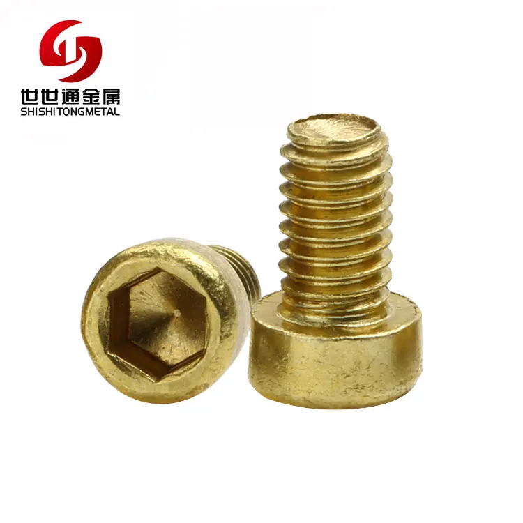 
DIN 912 M3*5HM Hexagon Socket Head Machine Thread Finish Plain Brass Caps Screws 