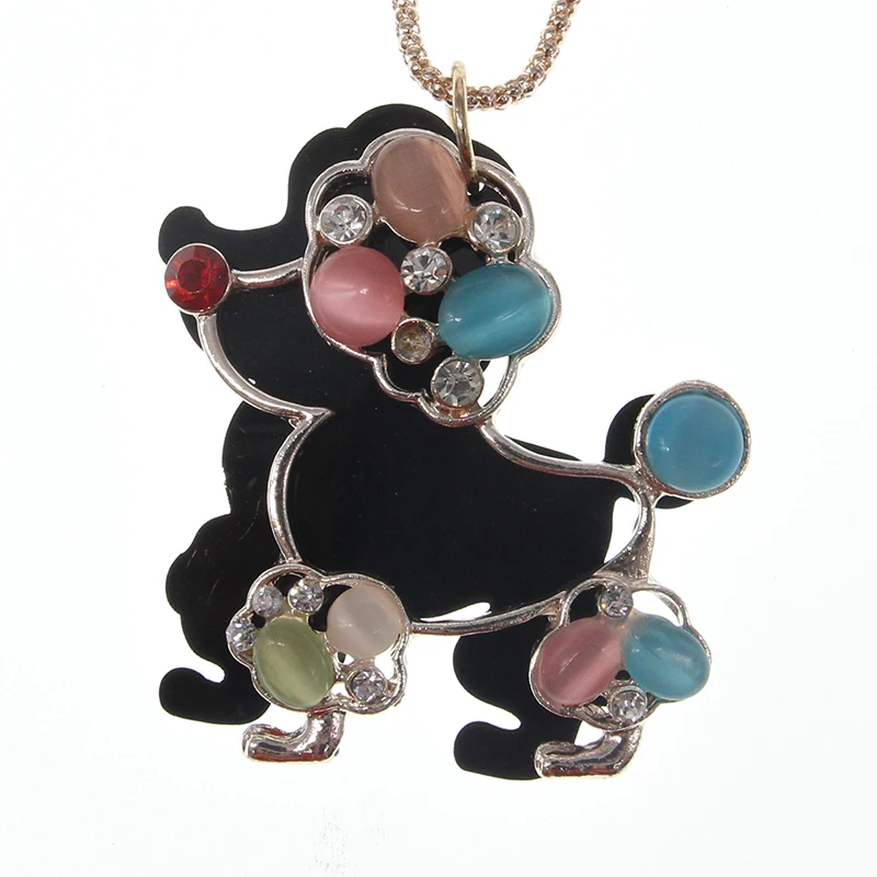 

Wholesale Fashion Jewelry Rhinestone Dog animal Charms Pendants Necklace, Various, as your choice