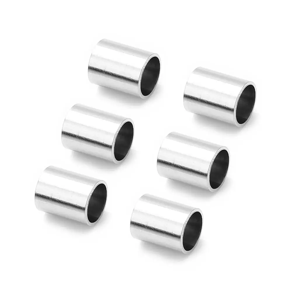 

20pcs  Stainless Steel Straight Tube Beads Smooth Metal Beads for Bracelets Necklaces Jewelry Making