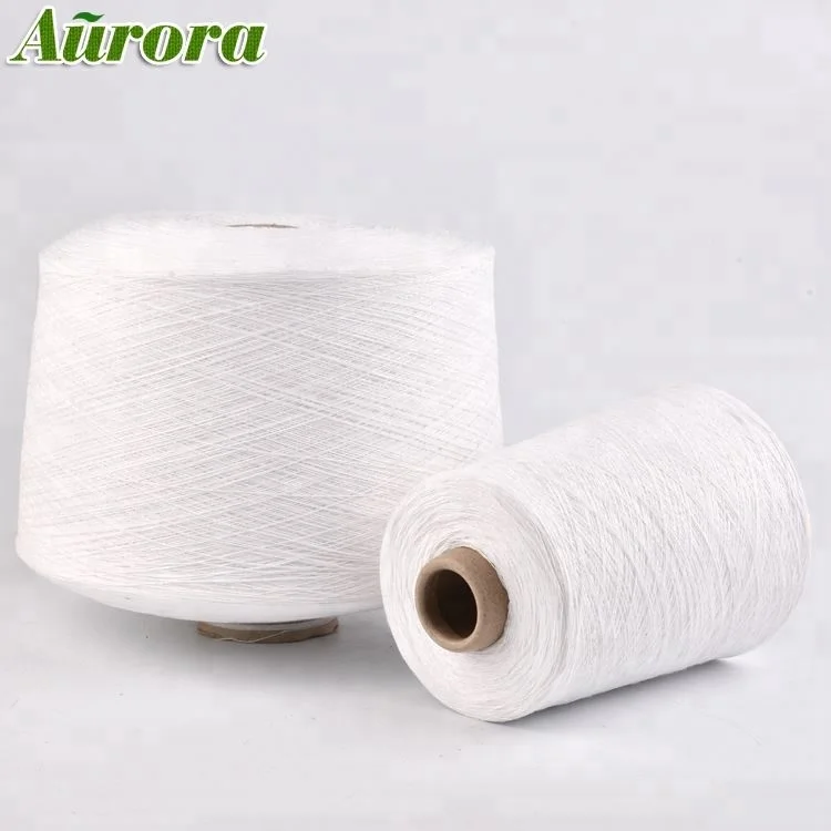 NE10S,NE12S CVC Cheap price white weaving yarn manufacturer cotton polyester yarn for weaving fabric manufacture