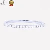 C02 New product fashion jewelry finger eternity custom design 18K white gold natrual real diamond couple ring
