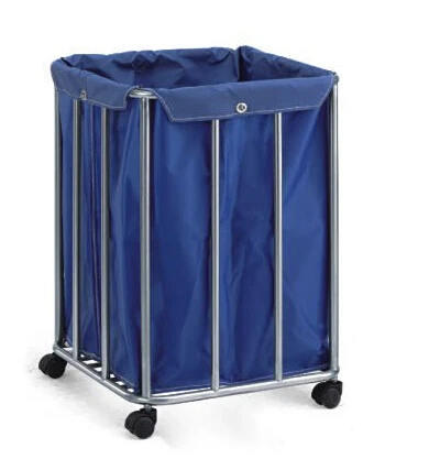 Practical hospital used movable stainless steel linen trolley/garbage trolley