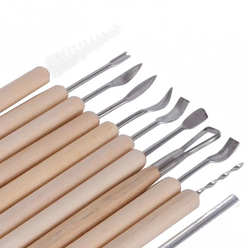 Woodworking Gouges Carving Chisel Knife Hand 11pcs Tool Pottery