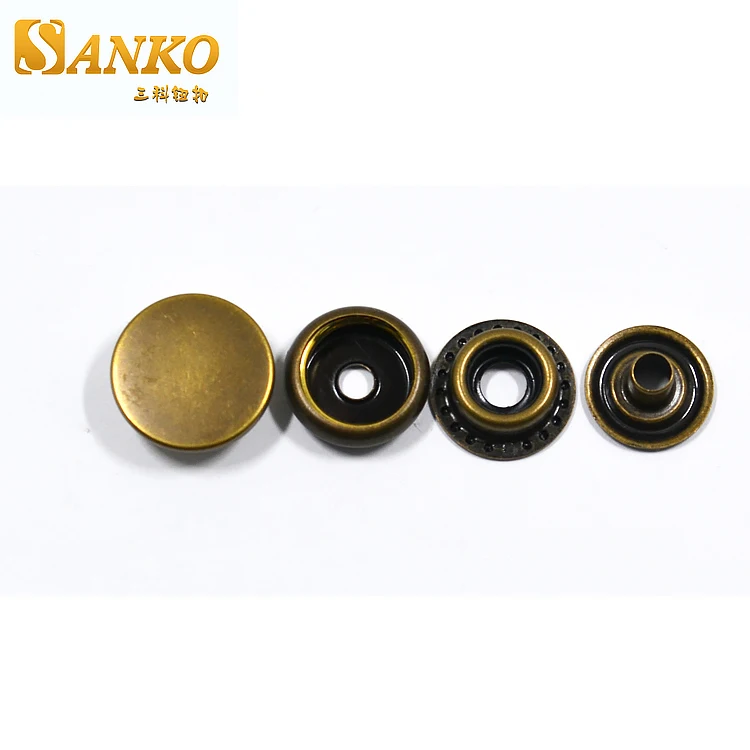 

Guangzhou professional apparel accessories jacket metal buttons, Customized