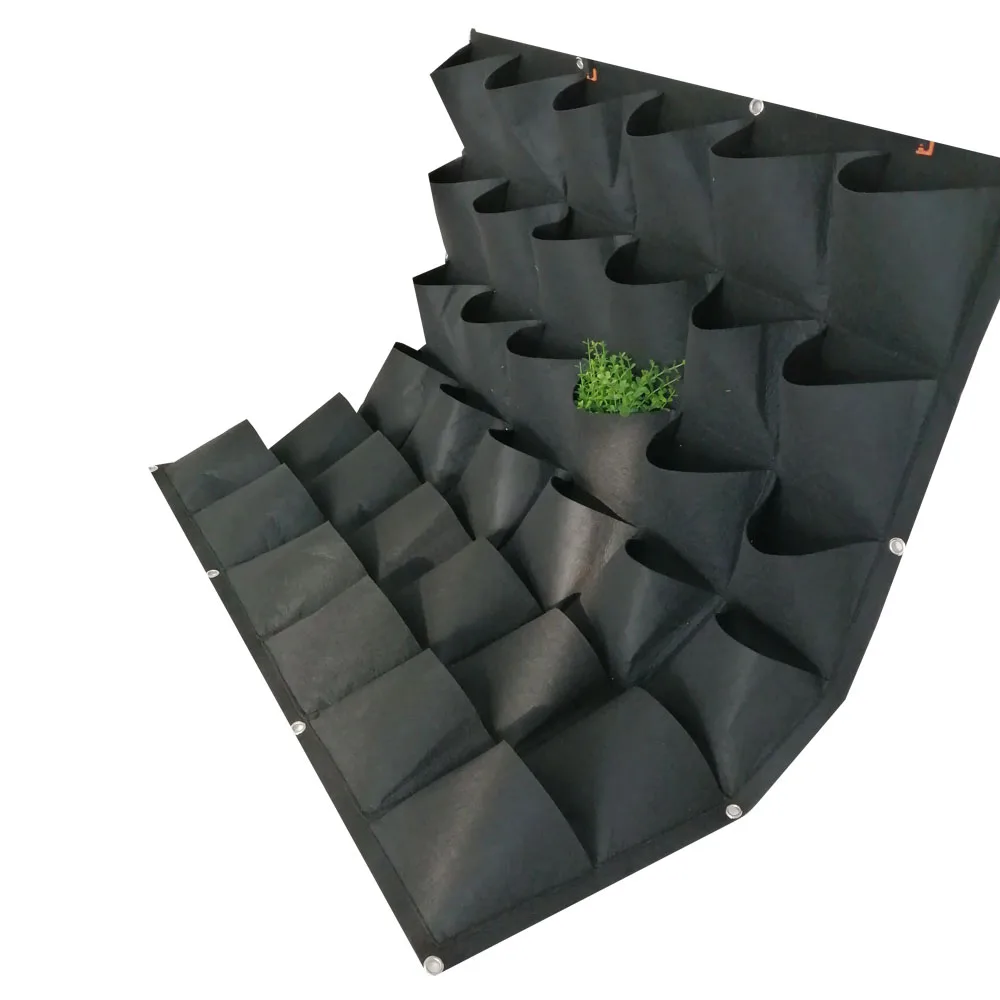 

18 Pockets Vertical Garden Planter Plant Wall Hanger Growing Bags with Pots for Indoor, Black, green, grew etc