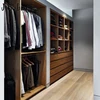 wooden custom built in wardrobe closet structure