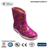 Girls Rain Boots With Warm Lining Kids Fancy Water Boots Wholesale Garden Boots