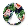 Women headband summer floral style cross head wrap hair band