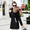 2017 Women Jacket Winter Long Down Jacket Padded Coat Ladies Slim Hooded Parka