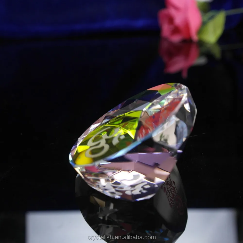 
2016 sandbalsting engraving crystal glass paper weight 
