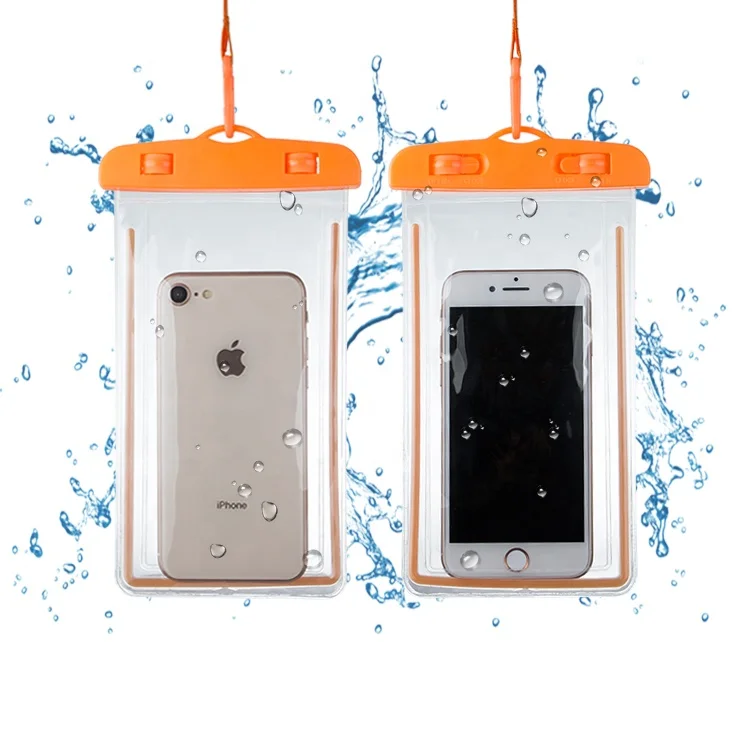 

2019 Hot product pvc waterproof pouch noctilucence mobile phone case, Multi-color, can be customized