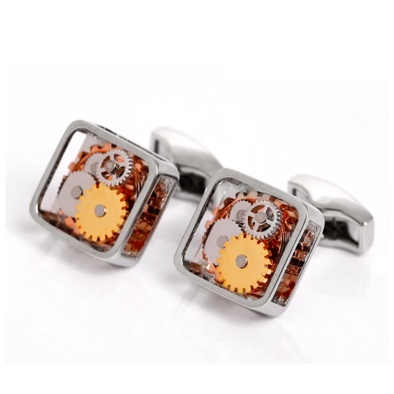 

Functional Mechanical Cufflinks Wholesale Watch Movement Cufflinks, N/a