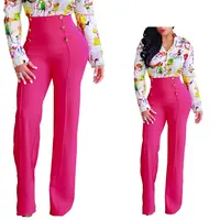 

95234 5 colors ladies wide leg trousers african women fashion clothing