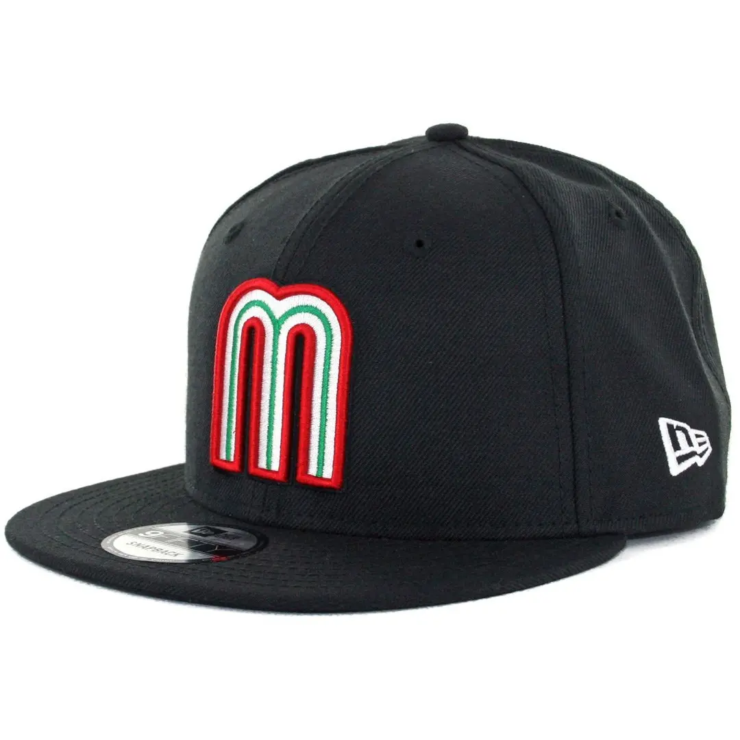 New Era Men 9fifty Snapback Hat Mexico Wbc One Size Black Cap Caps Hats Sporting Goods Montibello Com