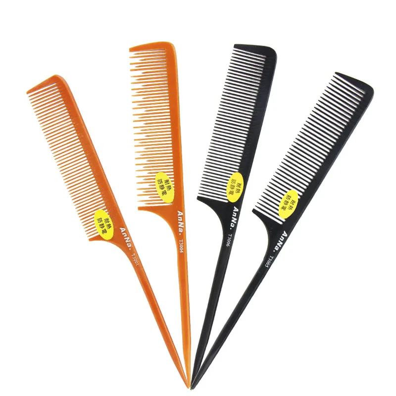 

Factory price Anti-static high quality Bakelite Comb wide tooth comb Professional hair cutting comb, Black and yellow