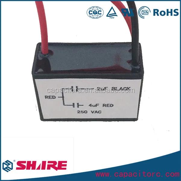 Cbb61 Ceiling Fan 2 Wires Motor Run Capacitor Ac 450v 3uf Buy