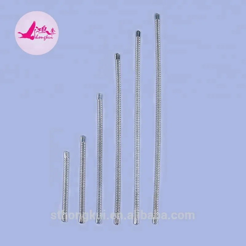 
Hongkui corset fish boning bra accessory spiral steel bone with end caps 