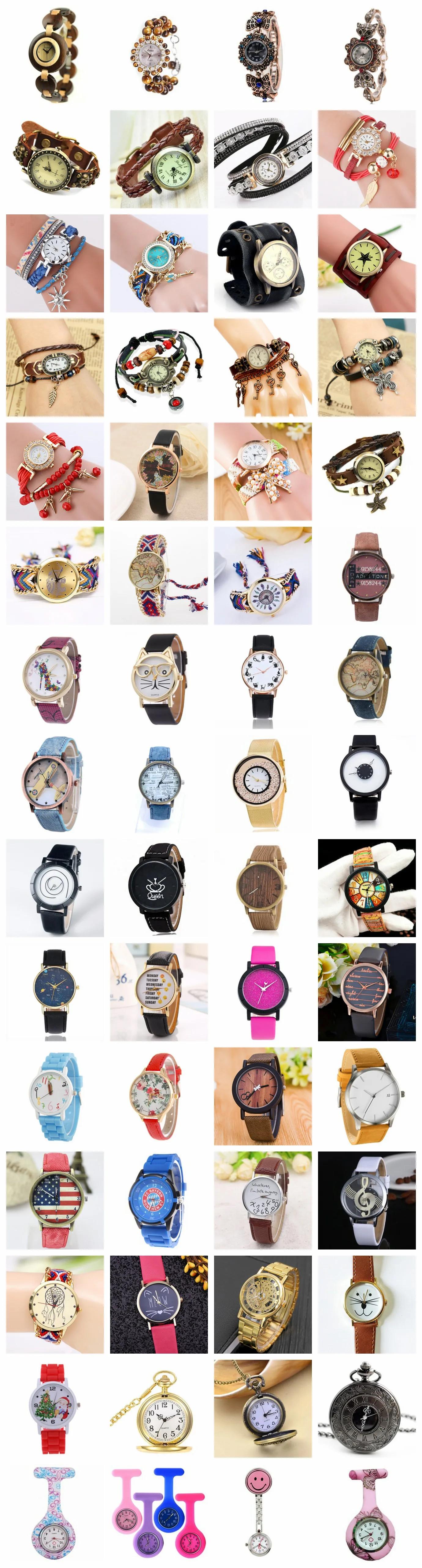 Wholesale leather wrist watch men women fashion wood watch fashion quartz bamboo watch