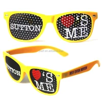 

Custom Promotional sun glasses Wholesale custom logo country flag Pinhole sunglasses