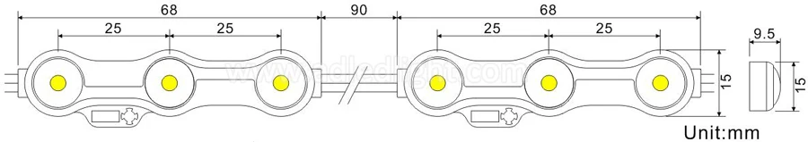 Newest design IP68 waterproof 1.2W SMD2835 led module nc led popular at Canton Fair