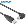 China factory High Speed 90 degree elbow head 2.0 printer usb cable AM to BM Dual Shielding For HP